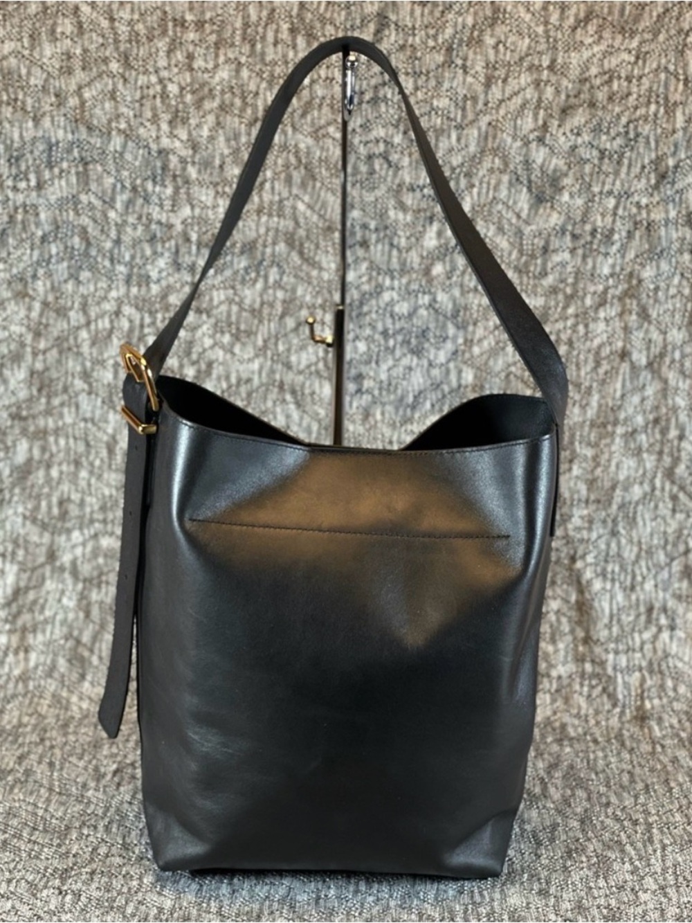 Madewell The Essential Bucket Tote Bag Purse Black